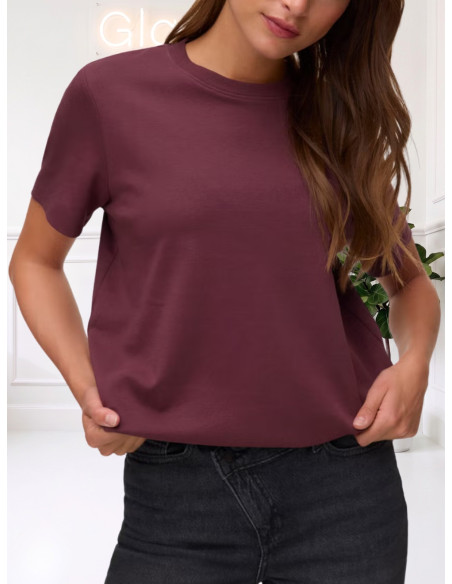 T-SHIRT VERO MODA IN FELPA DI COTONE -CATAWBA GRAPE 10294544