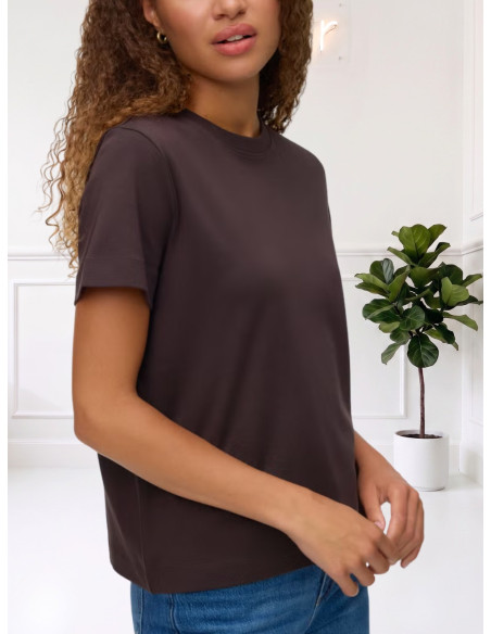 T-shirt Marrone Chocolate Torte Vero Moda AWNAIMA | Glamour Shop Online