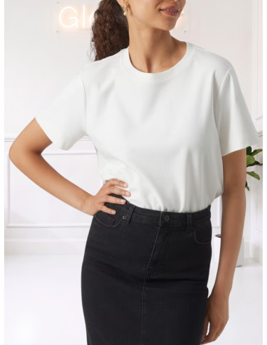 T-shirt Bianca Boxy Fit Vero Moda AWNAIMA | Glamour Shop Online