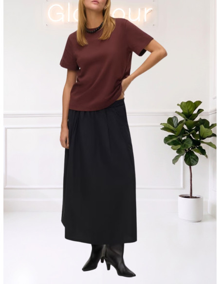 T-shirt donna Testa di Moro in felpa di 100%cotone Vero Moda