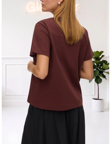 T-shirt donna Testa di Moro in felpa di 100%cotone Vero Moda