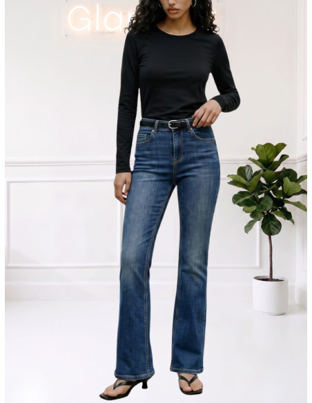 Maglia Donna Manica Lunga Tencel Nera | Vero Moda