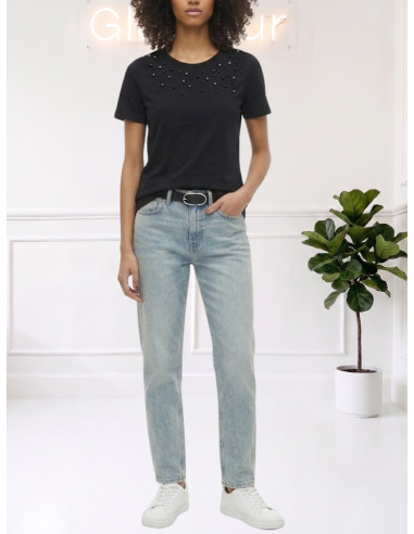T SHIRT NERO PERLE 10349393