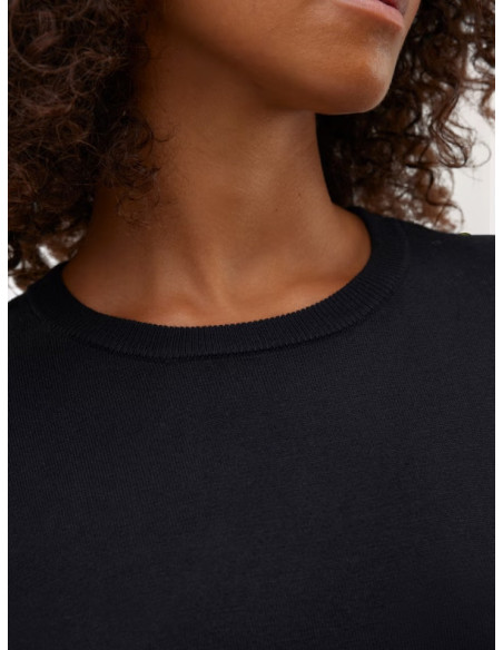 Pullover oversize donna nero manica corta Vero Moda