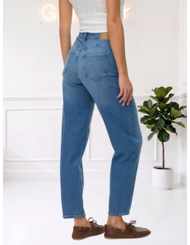 Jeans Mom Fit Vita Alta