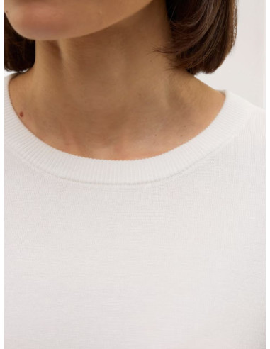 Pullover oversize donna bianco manica corta Vero Moda