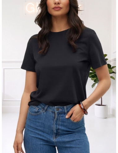 T-shirt in cotone NERO 10316991
