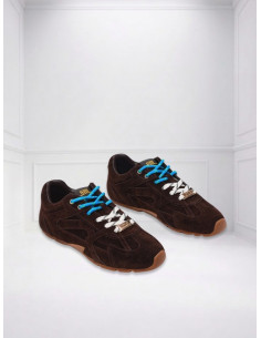 Sneakers Asiel in Suede Choco Brown - Steve Madden
