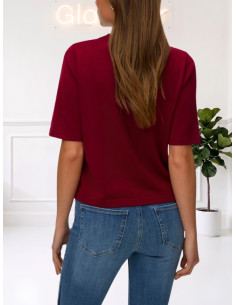 Maglioncino Boxy Girocollo Rosso - Vero Moda