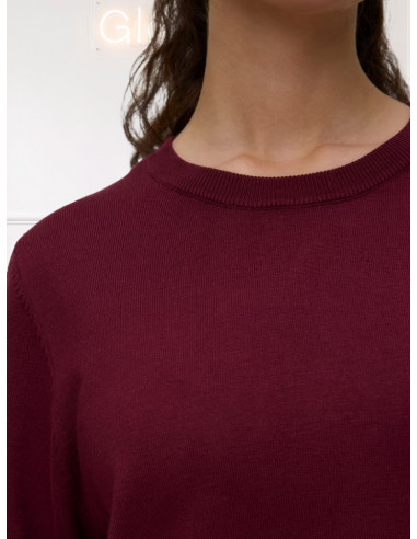 Maglioncino Donna Boxy Vino Girocollo | Vero Moda