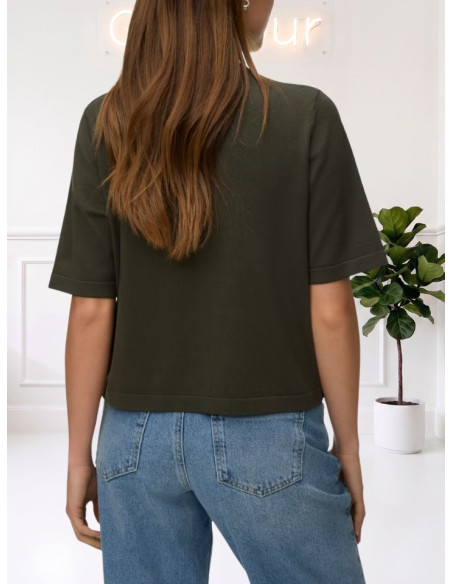 Maglioncino Donna Boxy Verde Scuro | Vero Moda