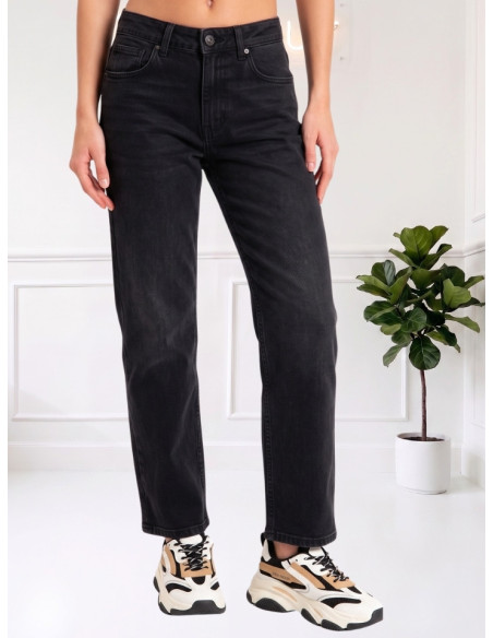 Jeans Donna Neri Straight Leg Metropolitan | Tensione In