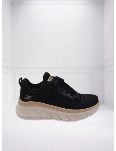 Sneakers BOBS B Flex Hi Flying Hi Nero Oro Skechers | Glamour Shop