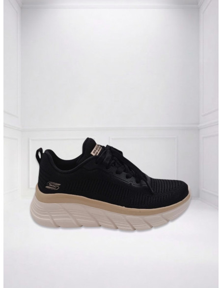 Sneakers BOBS B Flex Hi Flying Hi Nero Oro Skechers | Glamour Shop