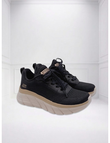 Sneakers BOBS B Flex Hi Flying Hi Nero Oro Skechers | Glamour Shop