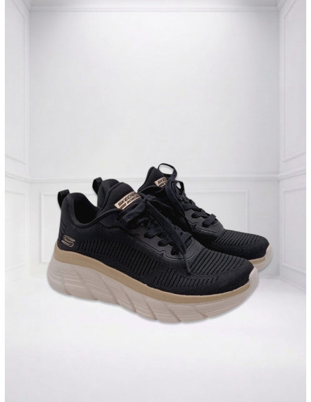 Sneakers BOBS B Flex Hi Flying Hi Nero Oro Skechers | Glamour Shop