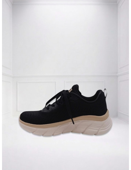 Sneakers BOBS B Flex Hi Flying Hi Nero Oro Skechers | Glamour Shop