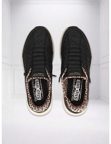 Sneakers Contour Foam Leopard Dream Nero Skechers | Glamour Shop