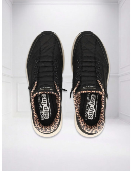 Sneakers Contour Foam Leopard Dream Nero Skechers | Glamour Shop