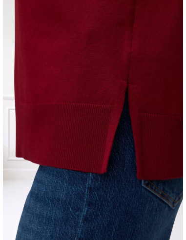 Maglioncino boxy scollo a V BIKING RED 10320451