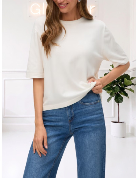Pullover Oversize Donna Avorio VERO MODA | Glamour Shop
