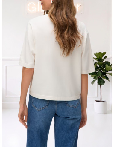 Pullover Oversize Donna Avorio VERO MODA | Glamour Shop