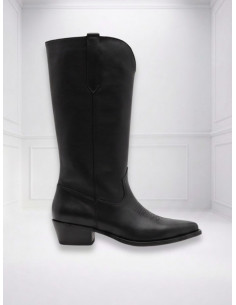 Stivale Texano Nero Donna in Pelle OVYé | AI 26/27
