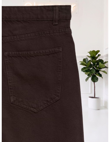 Jeans Barrel Donna Testa di Moro VERO MODA con Risvolto