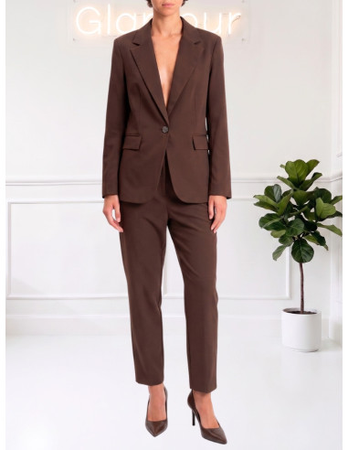 Pantalone Donna Punto Milano Moro con Cintura | Tensione In