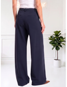 Pantalone in p.milano gamba larga