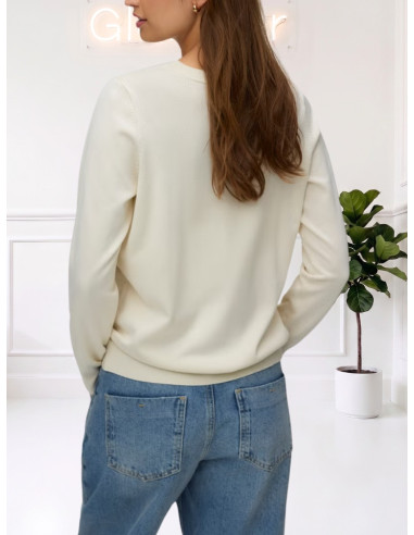 Cardigan Donna Avorio con Bottoni VERO MODA | AI 26/27