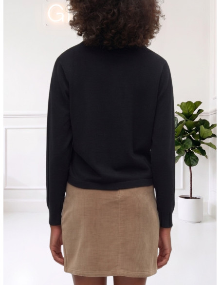 Maglioncino Nero Donna VERO MODA Girocollo | AI 26/27
