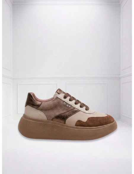 Sneakers Platform Donna KEYS Cuoio Beige K-13420 | AI 26/27