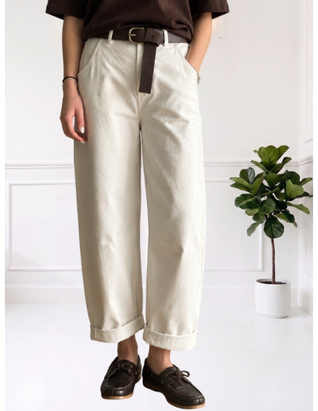 Pantalone baloon fustagno LATTE 535310613