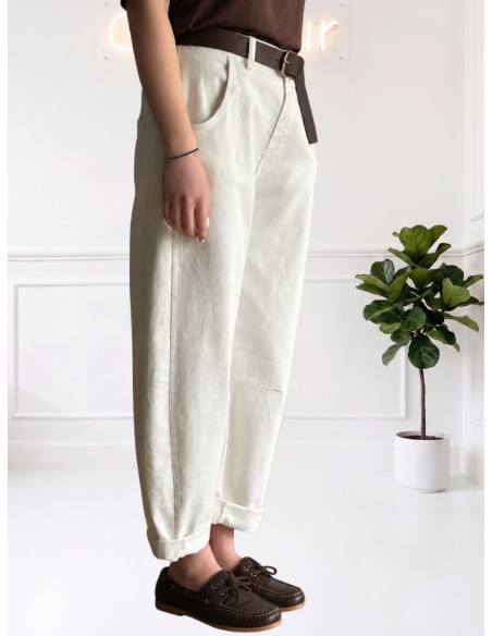 Pantalone baloon fustagno LATTE 535310613