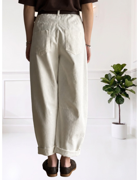 Pantalone baloon fustagno LATTE 535310613