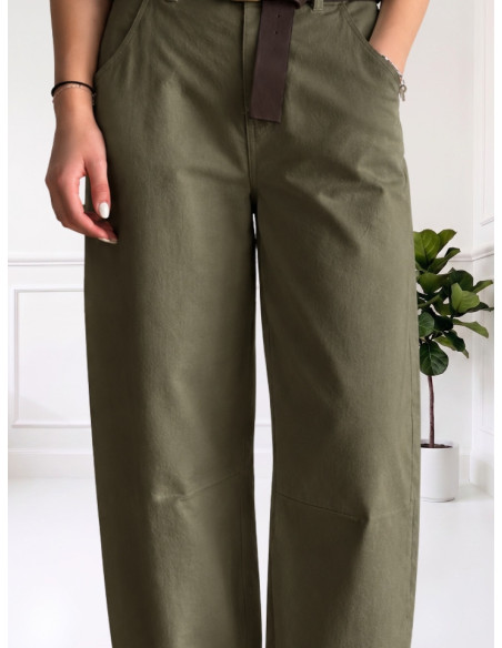 Pantalone Balloon Donna in Fustagno Militare | Zahjr