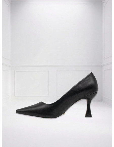 Décolleté a Punta con Tacco Rocchetto Nero | Miabelle