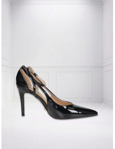 Décolleté Vernice con Cinturino Nero | Miabelle