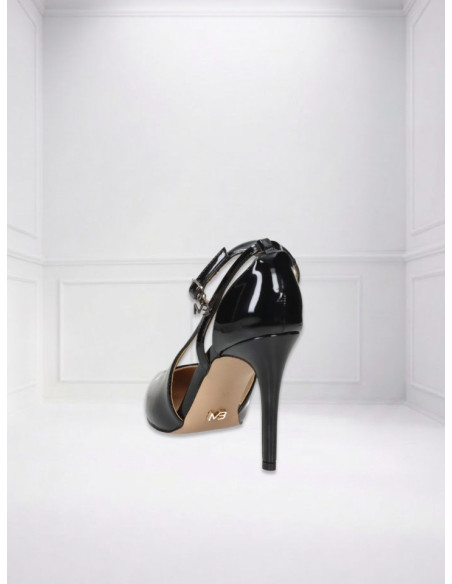 Décolleté Vernice con Cinturino Nero | Miabelle