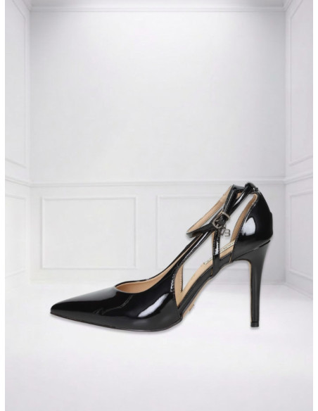 Décolleté Vernice con Cinturino Nero | Miabelle