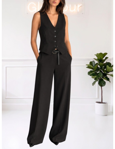Gilet Sartoriale Donna Nero
