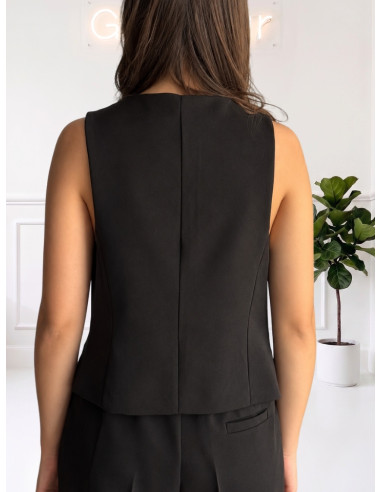 Gilet Sartoriale Donna Nero