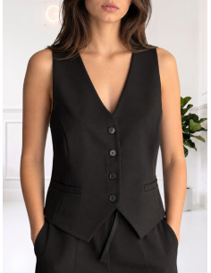 Gilet Sartoriale Donna Nero