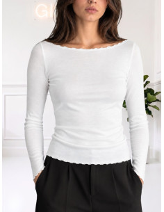 T-shirt manica lunga con orlino BIRCH 10320285