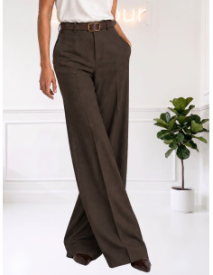Pantalone gamba ampia moro 27p5538