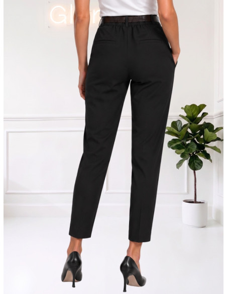 Pantalone gamba stretta NERO