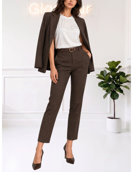 Pantalone gamba stretta moro 27p5537