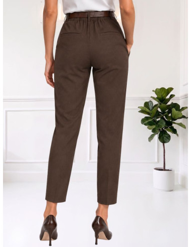 Pantalone gamba stretta moro 27p5537