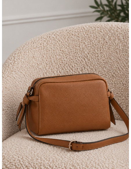 Borsa CaféNoir Camera Bag Cuoio C3WD1110 a Tracolla